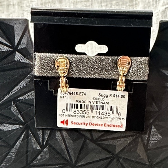 Napier Gold & Garnet Red Comfort Clip Earrings NWT Gifts - Picture 2 of 10